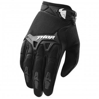 Motocross Gloves Thor Spectrum Child's Black Gloves Motocross Gloves Thor Spectrum Child's Black Gloves