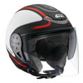 Open Face Givi H10.5 Luxe Black White Red