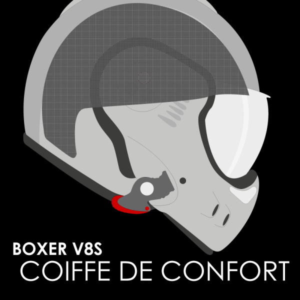 Helmet Padding Roof Boxer V8 S Head Liner Helmet Padding Roof Boxer V8 S Head Liner