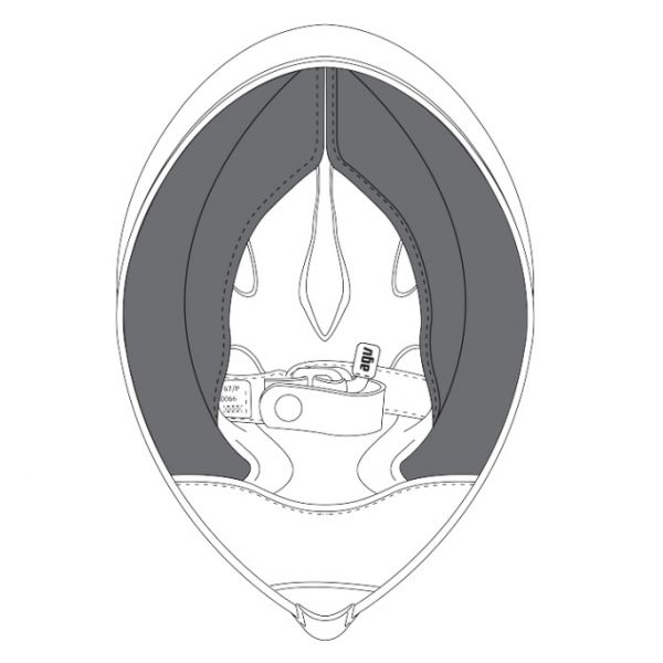 Helmet Padding AGV Pair Of Cheekpads Corsa R