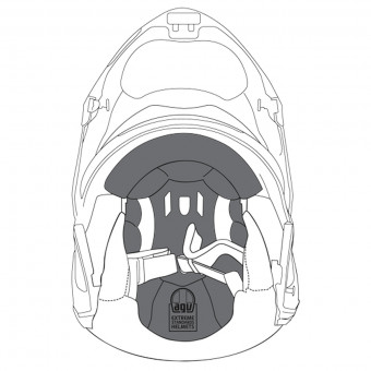 Helmet Padding AGV Tourmodular Head Liner Helmet Padding AGV Tourmodular Head Liner