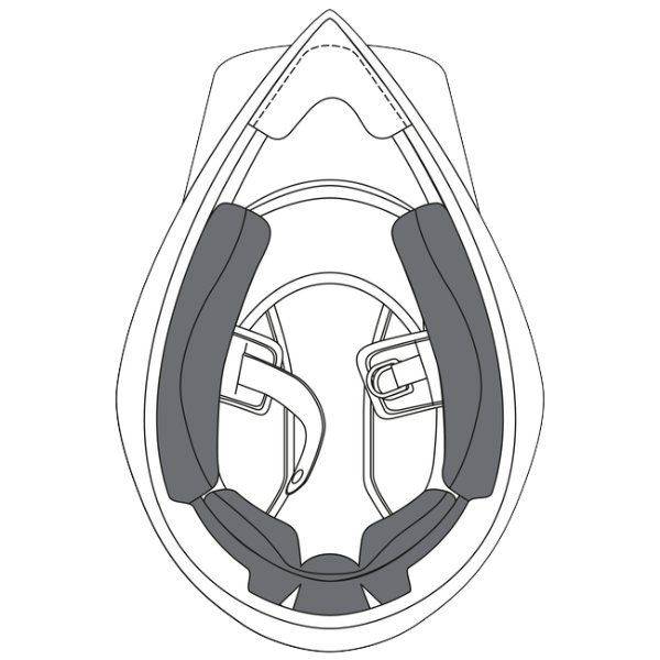 Helmet Padding AGV Pair of AX9 cheekpads