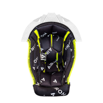 Helmet Padding Airoh Black inner liner White Twist 3 support Helmet Padding Airoh Black inner liner White Twist 3 support