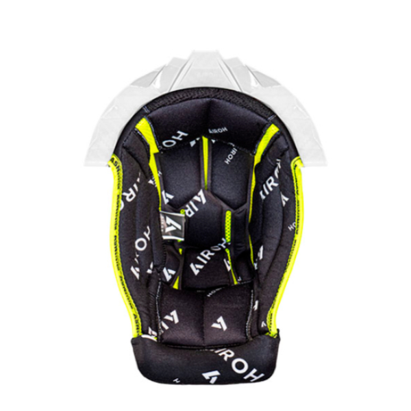 Helmet Padding Airoh Black inner liner White Twist 3 support Helmet Padding Airoh Black inner liner White Twist 3 support