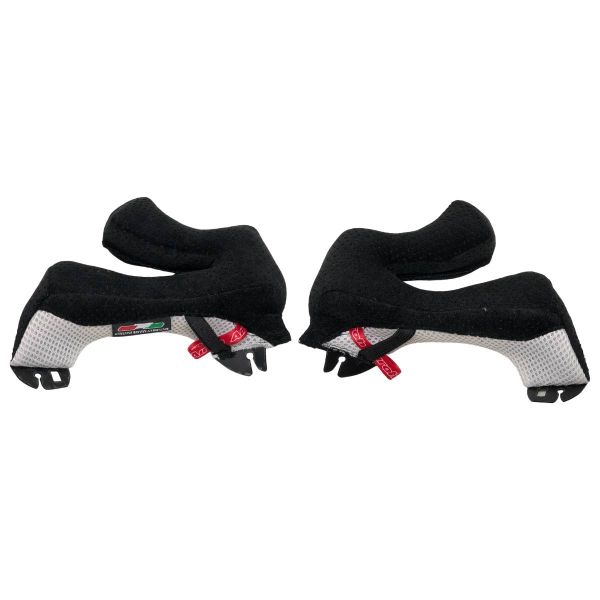 Helmet Padding Airoh Aviator 2.2 Black White Pair of Cheekpads