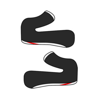 Helmet Padding Airoh Aviator ACE Pair of Cheekpads