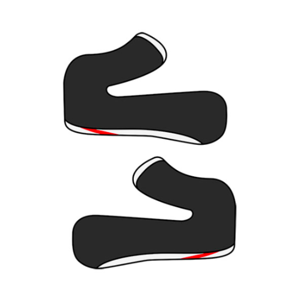 Helmet Padding Airoh Aviator ACE Pair of Cheekpads