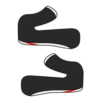 Helmet Padding Airoh Pair of GP 800 cheekpads Helmet Padding Airoh Pair of GP 800 cheekpads