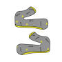 Helmet Padding Airoh Pair of Cheekpads Twist 2.0 grey