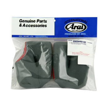 Helmet Padding Arai Pair of Cheekpads red MX-V Helmet Padding Arai Pair of Cheekpads red MX-V