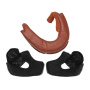 Helmet Padding Bell Pair of TX-501 Brown Cheekpads and Neckbraces