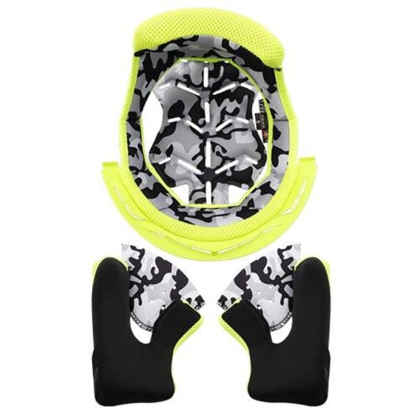 Helmet Padding LS2 Full liner set fluorescent yellow Fast Evo MX437