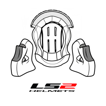 Helmet Padding LS2 Full liner set Kid FF812