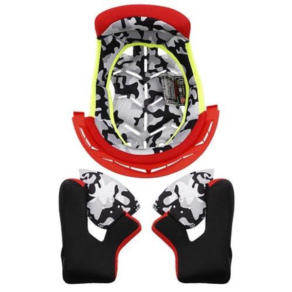 Helmet Padding LS2 Full liner set red Fast Evo MX437 junior Helmet Padding LS2 Full liner set red Fast Evo MX437 junior