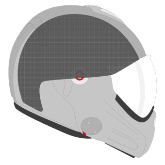 Helmet Padding Roof RO32 Desmo 3 Carbon inner liner