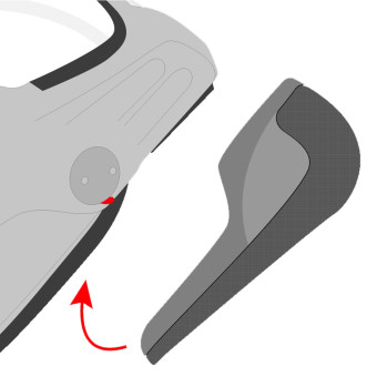 Helmet Padding Roof Pair of RO32 Desmo 3 Carbon cheekpads Helmet Padding Roof Pair of RO32 Desmo 3 Carbon cheekpads