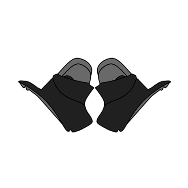 Helmet Padding Airoh Commander Pair of Cheekpads Helmet Padding Airoh Commander Pair of Cheekpads