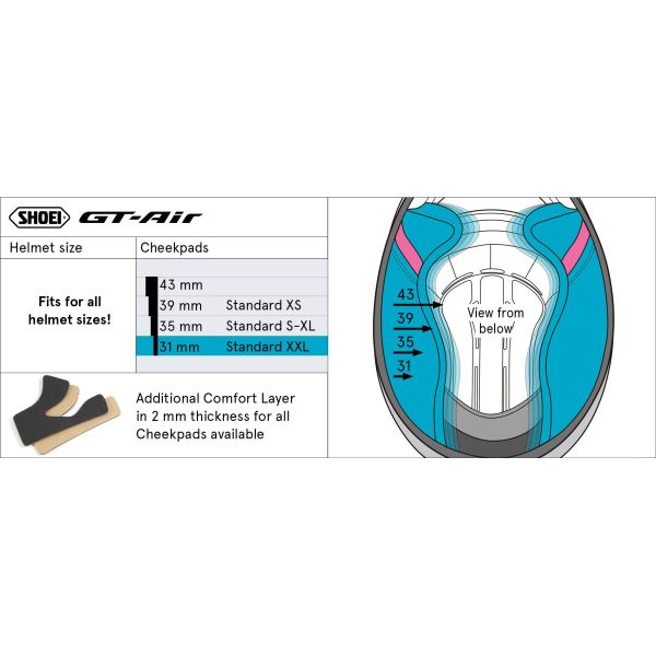 Shoei GT-Air Cheekpads