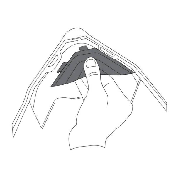 Helmet Spares AGV AX-8 Evo - AX-8 Dual Chin Curtain