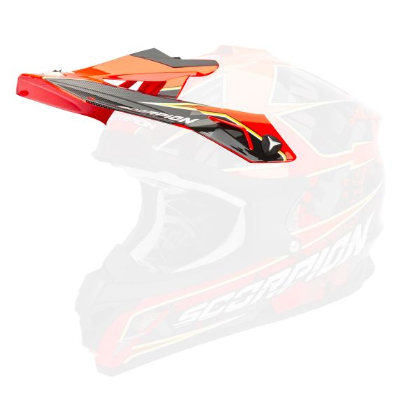 Helmet Spares Scorpion VX-15 Evo Air Magma Red Fluo Peak