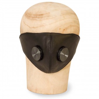 HEDON Black Hannibal Hypno Calf Leather Face Mask