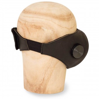 HEDON Black Hannibal Hypno Calf Leather Face Mask