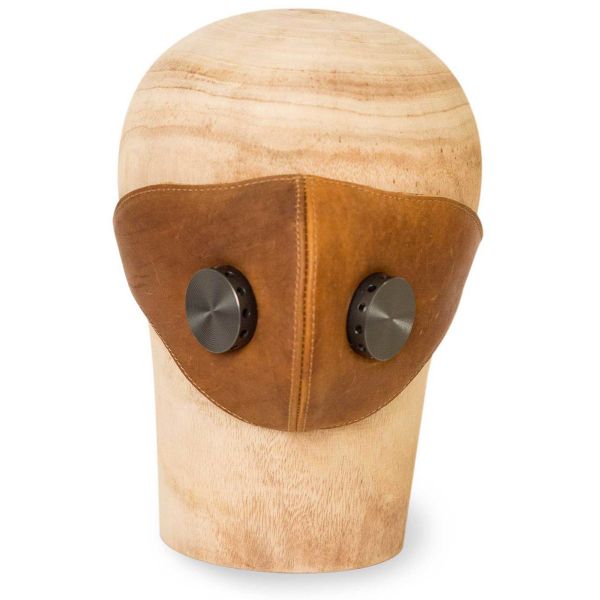 HEDON Brown Hannibal Hypno Calf Leather Face Mask