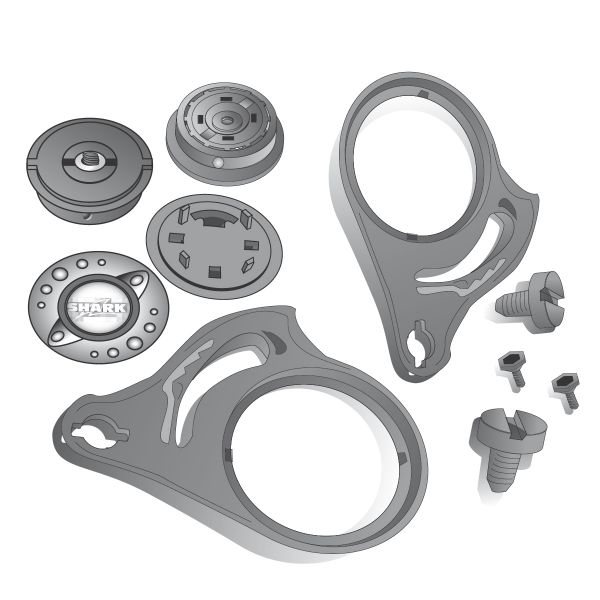 Helmet Spares Shark Mounting Kit RSF