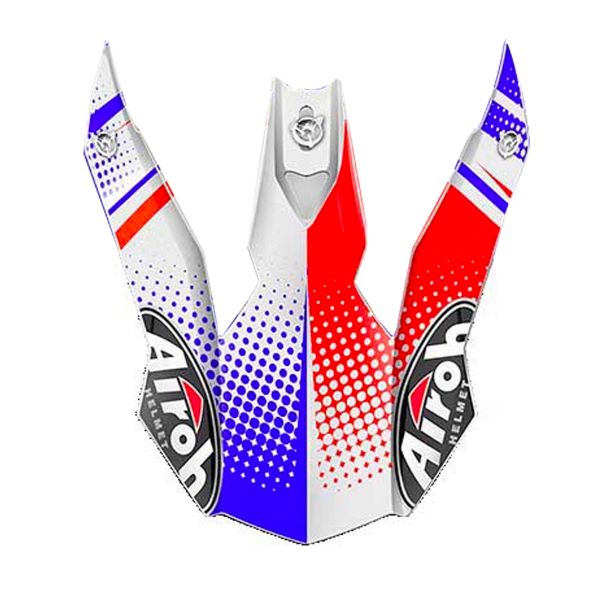 Helmet Spares Airoh Terminator 2.1 Cleft Blue White Red cap