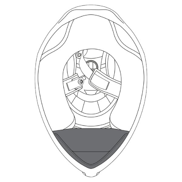 Helmet Spares AGV Chin curtain K1 - K1 S Helmet Spares AGV Chin curtain K1 - K1 S