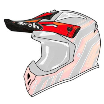 Helmet Spares Airoh Aviator Ace Art Orange peak Helmet Spares Airoh Aviator Ace Art Orange peak