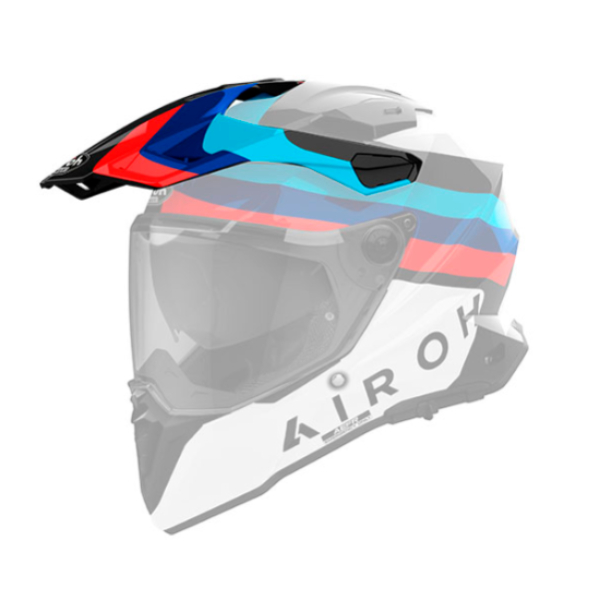 Helmet Spares Airoh Commander 2 Doom black gloss peak Helmet Spares Airoh Commander 2 Doom black gloss peak