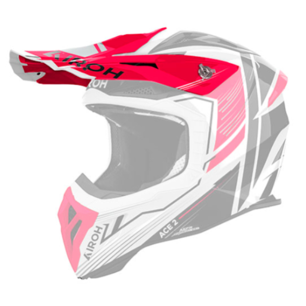 Helmet Spares Airoh Aviator Ace 2 Engine red gloss peak Helmet Spares Airoh Aviator Ace 2 Engine red gloss peak