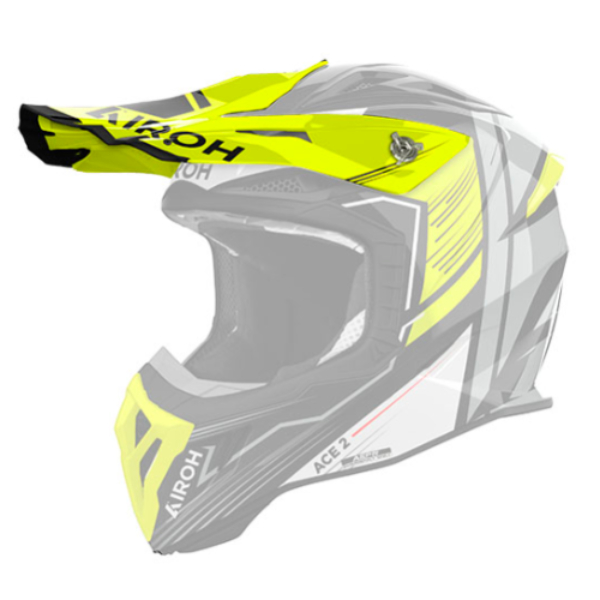 Helmet Spares Airoh Aviator Ace 2 Engine yellow gloss peak Helmet Spares Airoh Aviator Ace 2 Engine yellow gloss peak
