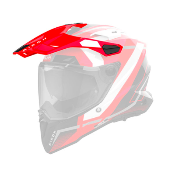Helmet Spares Airoh Commander 2 Mavick red gloss peak Helmet Spares Airoh Commander 2 Mavick red gloss peak