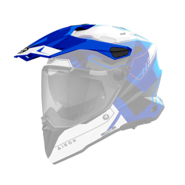 Helmet Spares Airoh Commander 2 Reveal blue gloss cap Helmet Spares Airoh Commander 2 Reveal blue gloss cap