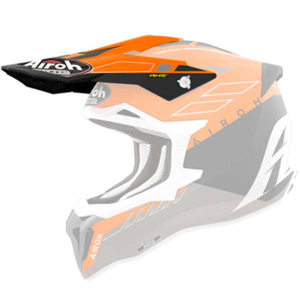 Helmet Spares Airoh Strycker Skin orange matt peak