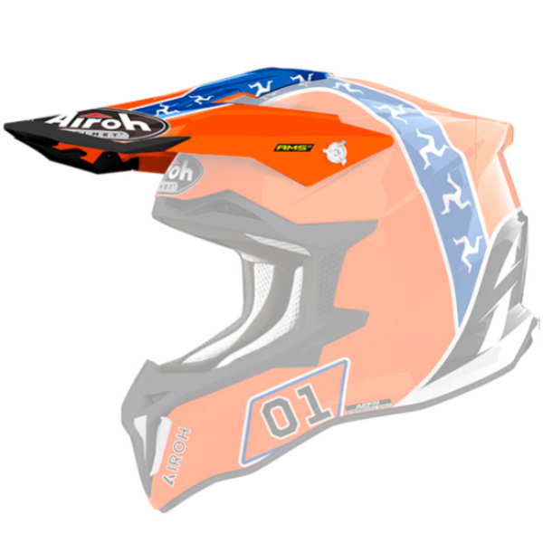 Helmet Spares Airoh Strycker Blazer hazzard gloss peak