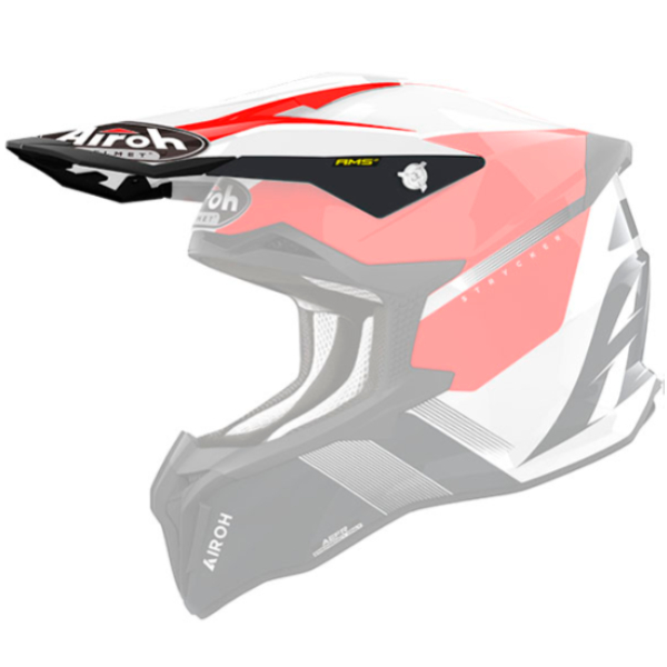 Helmet Spares Airoh Strycker Blazer red gloss peak Helmet Spares Airoh Strycker Blazer red gloss peak