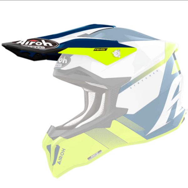 Helmet Spares Airoh Strycker Blazer yellow gloss peak Helmet Spares Airoh Strycker Blazer yellow gloss peak