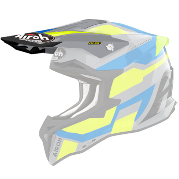 Helmet Spares Airoh Strycker Glam yellow gloss peak