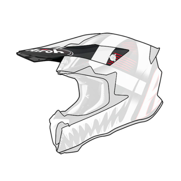 Helmet Spares Airoh Twist 2.0 Mask Matt peak