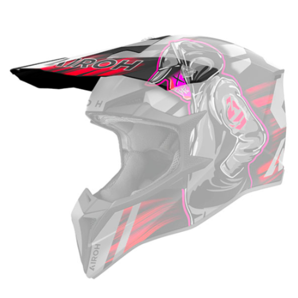 Helmet Spares Airoh Wraaap Cyber red matt cap
