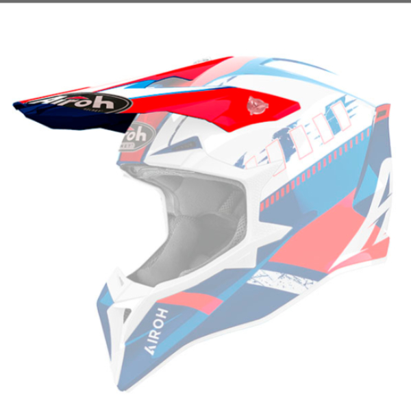 Helmet Spares Airoh Wraaap Feel blue/red gloss peak Helmet Spares Airoh Wraaap Feel blue/red gloss peak