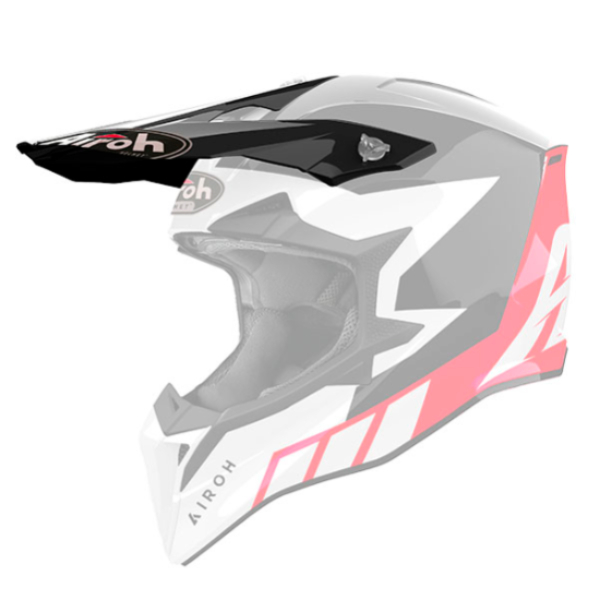 Helmet Spares Airoh Wraaap Reloaded red gloss peak