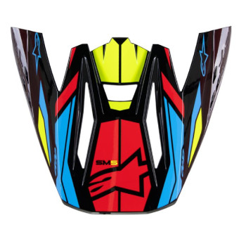 Helmet Spares Alpinestars Peak S-M5 22.06 Action 2 Black yellow fluo bright red