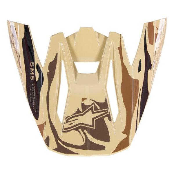 Helmet Spares Alpinestars Peak S-M5 22.06 Mineral Dark brown kangaroo matt