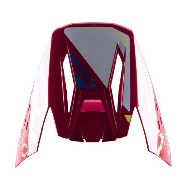 Helmet Spares Alpinestars S-M5 Action Bright red white yellow fluo peak Helmet Spares Alpinestars S-M5 Action Bright red white yellow fluo peak