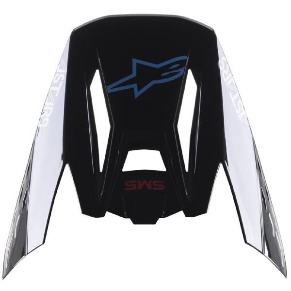 Helmet Spares Alpinestars S-M5 Bond Black cyan glossy peak Helmet Spares Alpinestars S-M5 Bond Black cyan glossy peak