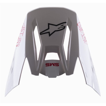 Helmet Spares Alpinestars S-M5 Bond Cap White red glossy Helmet Spares Alpinestars S-M5 Bond Cap White red glossy